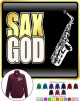 Saxophone Sax Alto Sax God - ZIP SWEATSHIRT 