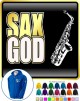 Saxophone Sax Alto Sax God - ZIP HOODY 