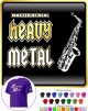 Saxophone Sax Alto Master Heavy Metal - T SHIRT