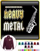 Saxophone Sax Alto Master Heavy Metal - ZIP SWEATSHIRT 