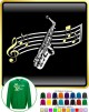 Saxophone Sax Alto Curved Stave - SWEATSHIRT 