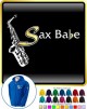 Saxophone Sax Alto Sax Babe - ZIP HOODY 