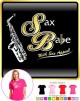 Saxophone Sax Alto Sax Babe Appeal - LADYFIT T SHIRT 
