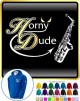 Saxophone Sax Alto Horny Dude - ZIP HOODY 