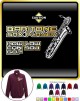 Saxophone Sax Baritone How Low Go - ZIP SWEATSHIRT  
