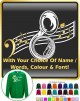 Sousaphone Curved Stave With Your Words - SWEATSHIRT  