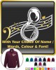 Sousaphone Curved Stave With Your Words - ZIP SWEATSHIRT  