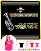 Tenor Horn Blow Harder - LADYFIT T SHIRT 