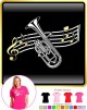 Tenor Horn Curved Stave - LADYFIT T SHIRT 