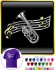 Tenor Horn Curved Stave - T SHIRT 