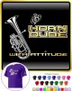 Tenor Horn Horn Dude Attitude - T SHIRT 