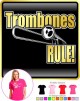 Trombone Trombones Rule - LADYFIT T SHIRT 
