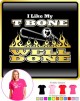 Trombone Like My T Bone Well Done - LADYFIT T SHIRT 