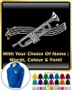 Trumpet Curved Stave With Your Words - ZIP HOODY 