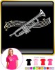 Trumpet Curved Stave - LADYFIT T SHIRT  