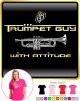 Trumpet Guy Attitude - LADYFIT T SHIRT 