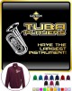 Tuba Largest Instrument - ZIP SWEATSHIRT 