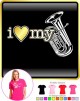 Tuba I Love My - LADYFIT T SHIRT 