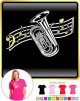 Tuba Curved Stave - LADYFIT T SHIRT 