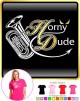 Tuba Horny Dude - LADYFIT T SHIRT 