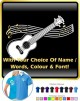 Ukulele Curved Stave With Your Words - POLO SHIRT  
