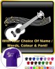 Ukulele Curved Stave With Your Words - CLASSIC T SHIRT  
