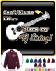 Ukulele Blame My G String - ZIP SWEATSHIRT  