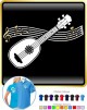 Ukulele PINEAPPLE Curved Stave - POLO SHIRT  