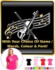 Viola Curved Stave With Your Words - LADYFIT T SHIRT  