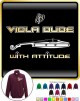 Viola Dude Attitude - ZIP SWEATSHIRT  