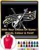 Violin Curved Stave With Your Words - HOODY 