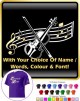 Violin Curved Stave With Your Words - CLASSIC T SHIRT 