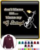 Violin Blame My G String - ZIP SWEATSHIRT  