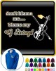 Violin Blame My G String - ZIP HOODY  
