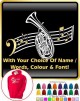 Wagner Tuba Curved Stave With Your Words - HOODY  