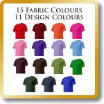 15 Fabric Colours